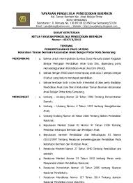 Check spelling or type a new query. A 1 15 4 Surat Keputusan Sk Pendirian Paud
