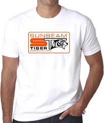 Sunbeam Tiger Badge Emblem Hillman Rootes Mens Printed Tee Shirt Gift Print T Shirt Hip Hop Tee T Shirt New Arrival Great Tee Shirt Designs Funny