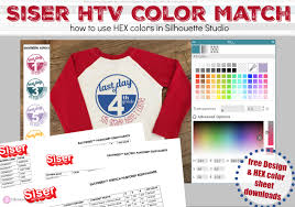 Most Accurate Siser Htv Color For Silhouette Studio Mock Ups