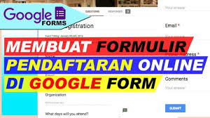 Check spelling or type a new query. Cara Membuat Formulir Pendaftaran Online Di Google Form Youtube