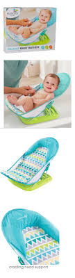 The summer deluxe baby bather is compact and light, making it especially great for traveling and for easy storage. Bath Tubs 113814 Summer Infant Deluxe Baby Bather Triangle Stripe Buy It Now Only 21 On Ebay Baby Bath Seat Baby Seat Baby Bath