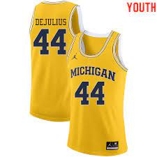 Jordan Brand Youth 0 David Dejulius Michigan Wolverines College Basketball Jerseys Sale Yellow College Basketball Jersey College Basketball Basketball Jersey