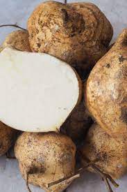 Remove jicama's tough brown skin using a paring knife or vegetable peeler before eating or cooking. Jicama Health Benefits Nutrition And Diet Tips
