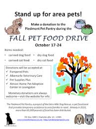 Extra Mile Dog Rescue Piedmont Pet Pantry Food Drive Poster Food Drive Food Drive Flyer Food Animals