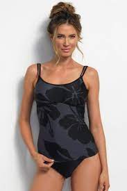 Midnight Hibiscus Plus Size Sos Underwire Tankini Tankini Underwire Tankini Tops Underwire Tankini