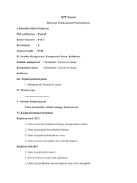 Maybe you would like to learn more about one of these? Rpp Tahfidz Smp Kelas 7 Masnurul