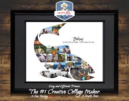 Download Fish Photo Collage Fishing Gifts For Men Fishing Fish Etsy Fishing Decor Fishing Gifts Photo Collage