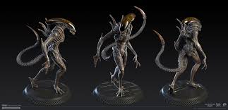 This Is A 3d Model We Created Based On The Concept Art Of Eugene Postebaylo For The Avp Event In Plarium 39 S Soldier Xenomorph Alien Concept Art Alien Art