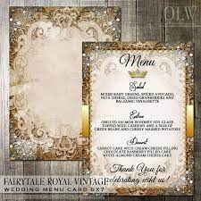 Printable Wedding Menu Fairytale Wedding Printable Gold And Silver Ornate Romantic Wedding Menu Card Dinner Menu Royal Wedding Enchanted In 2021 Royal Wedding Invitation Royal Wedding Themes Fairytale Wedding Invitations