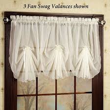 Check spelling or type a new query. Emelia Sheer Fan Swag Valances Swag Curtains Swag Curtains For Kitchen Swag Valance