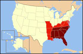 A straight line distance (or as the crow flies. Southeastern United States Wikipedia