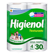 Papel Higienico Higienol Texturado X4