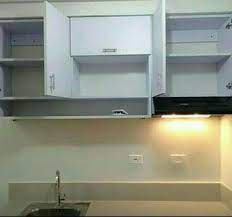 Use the lower half of the wall for cabinet. Kitchen Cabinet Made Shelves Cabinets Racks Carousell Philippines