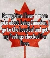 Sorry Can T Hear You Over My Free Health Care Http Limk Com News Sorry Cant Hear You Over My Free Health Care 4513 Mean Jokes Canada Funny Canadian Humor