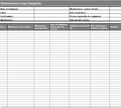 This excel work order template is specifically designed for maintenance orders and includes sections for describing work details, labor and material costs, and total expenses. Equipment Maintenance Log Maintenance Templates Log