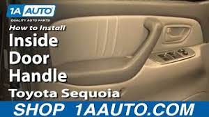 Recently, the doors keep trying to lock over and over while driving (even though they are already locked.) the doors do unlock normally as soon as the. How To Replace Interior Door Handle 01 07 Toyota Sequoia Youtube