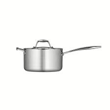Tramontina Gourmet Tri Ply Clad 2qt Sauce Pan With Lid Silver In 2020 Saucepan Cooking Enthusiasts Stainless