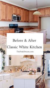 The tiny kitchen above was made very different with a whole new look. Diy Kitchen Renovation A Classic White Kitchen Remodel