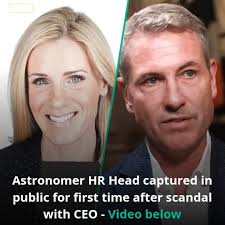 A new post showing the first public appearance of Astronomer's Head of HR,  Kristin Cabot, after the viral scandal with CEO Byron has surfaced. Her  actions in the new post caught the