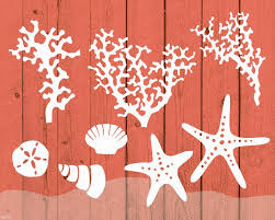 In this beachside wedding, color was used very well, in bright and vivid pops. Beach Wedding Coral Image Vector Clip Art White Silhouette Living Coral Beach Sea Life Coral Reef 297gb Starfish Sand Dollar Anchor Clip Art Art Collectibles Delage Com Br
