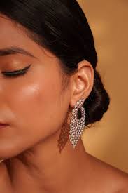 Classic And Elegant Pair Of Diamond Earrings For Women.