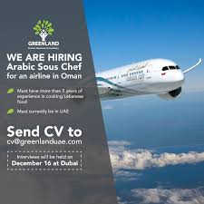 We Are Currently Looking For An Arabic Sous Chef For An Airline In Oman Must Have More Than 5 Years Of Experience In Job Ads We Are Hiring Human Resources