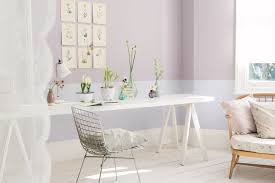 Light And Airy Study Painted In Shades Of Purple Dulux