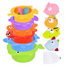 Looking for a fun way to keep your baby busy? Baby Bath Toys Set Stacking Cups Bath Toy Storage Organiser Baby Toys For Kids Bath Toys Birthday Gift For Toddlers Bathtub Toys Swimming Pool Toys Buy Online In Antigua And Barbuda At