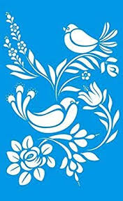 Amazon Com 13 5 X 8 3 34cm X 21cm Reusable Flexible Plastic Stencil For Graphical Design Airbrush Decorating W Stencil Crafts Bird Stencil Plastic Stencil