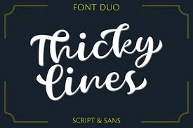 Thickylines Font By Epiclinez Creative Fabrica Handwritten Fonts Free Fonts Download New Fonts