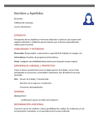 Curriculum vitae grátis em word para baixar, sempre foram uma boa opção para quem esta a procura o recrutador precisa se interessar exclusivamente pelo seu curriculum vitae. Plantilla De Curriculum Vitae Sin Estudios