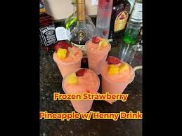 Maybe you would like to learn more about one of these? How To Make Frozen Strawberry Pineapple Hennessy Drinks With Recipe Youtube Hennessy Drinks Frozen Drinks Alcohol Fruity Drink Recipes