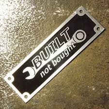 Custom Stamped Vin Name Tags For Your Projects Show Everyone Your Project Is Built Not Bought Name Plate Custom Stuff To Buy