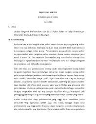 Maksud tujuan dan ruang lingkup audit 3. Doc Contoh Proposal Skripsi Analisis Pengaruh Profesionalisme Dan Etika Profesi Auditor Terhadap Pertimbangan Materialitas Dalam Audit Laporan Keuangan Ridho Dharul Fadli Academia Edu