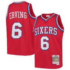 Andre iguodala philadelphia 76ers red jersey size large nba. Youth Philadelphia 76ers Julius Erving Mitchell Ness Red Swingman Throwback Jersey