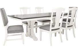 About 2% of these are coffee tables, 1% are dining tables, and 0% are outdoor tables. Ashley Furniture Benchcraft Nashbryn Transitional 7 Piece Dining Set With Distressed Whitewash Finish Del Sol Furniture Dining 7 Or More Piece Sets