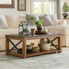 Birch Lane Fiorentino Cross Legs Coffee Table In 2021 Farmhouse Coffee Table Decor Coffee Table Farmhouse Coffee Table