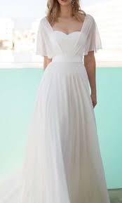 Dorris wedding offers tons of high quality collections at affordable prices. A Line Wedding Dresses Scoop Neck Floor Length Chiffon Charmeuse Short Sleeve With Draping 2021 2021 Us 135 84 A Line Wedding Dress With Sleeves Short Sleeve Wedding Dress Tea Length Wedding Dresses Lace