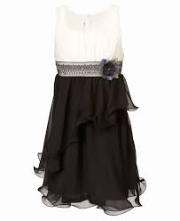 Bonnie Jean Kids Dress Girls Black Ruffle Dress Reviews Kids Macy S Girls Dresses Cute Girl Dresses Black Ruffle Dress