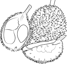 Check spelling or type a new query. Gambar Buah Durian Untuk Diwarnai Dot To Dot For Kids Connect Dots Durian