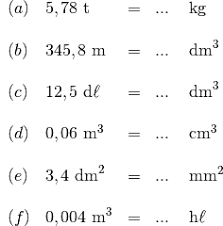 Cate kg are un metru cub. Convertire Unita Di Misura Esercizio