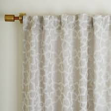 Star Flocked Curtain Ivory Westelm Ivory Curtains Contemporary Modern Furniture Bedroom Redesign