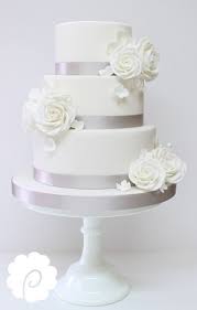 Preheat the oven to 350º f. Pure White And Silver Elegant Wedding Cake White Roses Pure Silver Wedding Cake El Silver Wedding Cake Simple Wedding Cake Wedding Cake Simple Buttercream