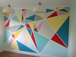 Explore more at serena & lily. Wall Design With Geometric Shapes And Colorful Colors