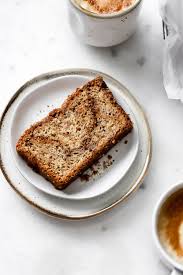 Cream margarine, sugar, eggs and vanilla. Olive Oil Banana Bread With Streusel Recipe In 2020 Sweet Recipes Desserts Cinnamon Banana Bread Cookies Recipes Chocolate Chip