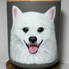 Urna para mascotas pintada a mano personalizada