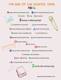 A Poem For The End Of The School Year I Wrote This For The Back Of Our Elementary School Yearbook Relative Clauses Relative Pronouns English Grammar