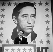 Comedian Pat Paulsen, best known from The Smothers Brothers Comedy Hour,  brought his satirical act to Mister Kelly's in June of 1969. Jennifer  Warnes, "direct from the L.A. cast of Hair," was