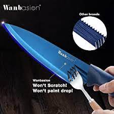 Kitchen knife brands that start with t. Wanbasion Kitchen Knife Block Set Amazon De Home Kitchen
