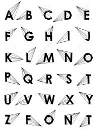 A font is a design for a set of characters. Wire Vector Low Poly Alphabet Font Creative Bubbles Royalty Free Cliparts Vectors And Stock Illustration Image 55911806